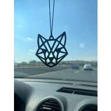 Serüven Dikiz Aynası Süsü – Geometrik Kedi Figürü - Plastik, Cam Çizmez