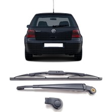 Cme Parts Vw Volkswagen Golf 4 Mk4 1998-2004 Uyumlu Arka Cam Silecek Kolu ve Süpürgesi Kapak Takım 1J6955707A