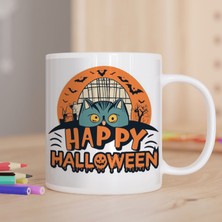 Asilmeydan Happy Hallowen Yazılı Baskılı Hediyelik Kupa Bardak