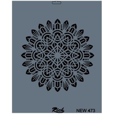 Aesco Rich New Seri N-473 Stencil 35X25 cm