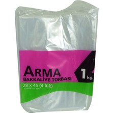 Aesco Naylon Torba Arma Şeffaf Bakkaliye Kuruyemiş Şeker Torbası 28X45 (4 Lük ) Takribi 115 Adet