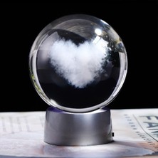 Keyfim Shop Dekoratif Işıklı Kalp Tasarımlı 3D Cam Küre