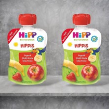 Hipp Organik Çilekli Muzlu Elma Püresi 100 gr x 2 Adet