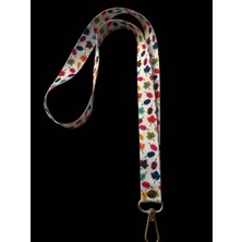 Staffy Renkli 🍁 🍃 Temalı Yaka Ipi