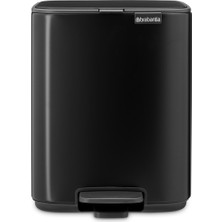 Brabantia 001-01-BO Matt Black Pedallı Çöp Kutusu 7l