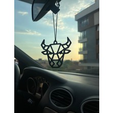 Serüven Dikiz Aynası Süsü – Geometrik Boğa Figürü - Plastik, Cam Çizmez