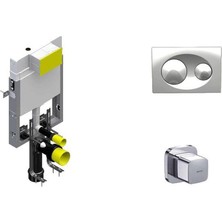 Bocchı Gömme Rezervuar 3'lü Set Savio Kumanda Paneli ve Stop Valf