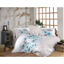 Aesco Kingsize Poplin Nevresim Belinda Mavi