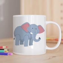 Asilmeydan Sevimli Fil Baskılı Hediyelik Kupa Bardak