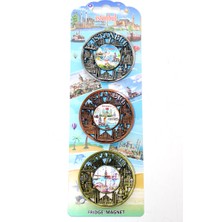 Istanbul Temalı Metal Magnet 3'lü Set Model 1