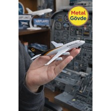 Toyfest Metal Gövdeli Matchbox Sky Busters Ups Boeing 747-400 Lisanslı Dayanıklı Uçak Modeli