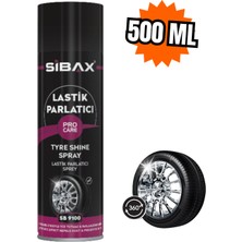 Sibax Lastik Parlatıcı Sprey 500 ml | Uzun Süre Etkili