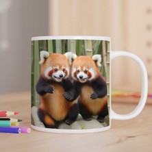 Asilmeydan Sevimli Yavru Arkadaş Ayılar Baskılı Hediyelik Kupa Bardak