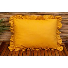 Calina Home Hardal Fırfırlı Yastik Kilifi