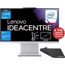 Lenovo Ideacentre Aıo Intel Core I5 13420H 64GB 1TB SSD 27" Fhd Windows 11 Home All-In-One Bilgisayar F0HM0045TR - Lenovo Mouse Pad Wz6