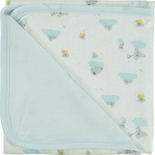 Bebetto Organic Stars And Koalas Battaniye - Mavi Standart