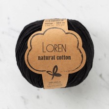 Lowell Home Loren Natural Cotton Siyah El Örgü Ipi - R004 - 33908 LWL-47U89