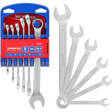 Workpro WP202501 Cr-V 6 Parça Profesyonel Kombine Anahtar Takımı