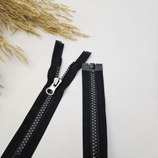 Kaf Kumaş Kemik Fermuar | Mont-Çanta Fermuarı Uzunluk: 66 cm Siyah