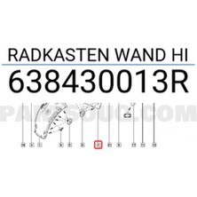 Dega Renault Fluence/megane Ön Çamurluk Davlumbazı Önün Arkası Sol 2009-  (Oem No:  638430013R)