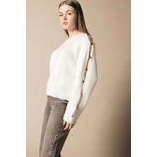 Nisan Triko Kol Detaylı Triko Kazak