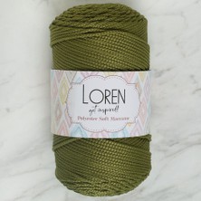 Lowell Home Loren Polyester Soft Macrame Yeşil El Örgü Ipi - LM010 - 34429 LWL-47U89