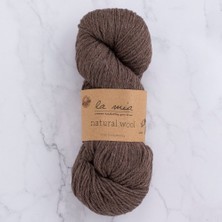 Lowell Home La Mia Natural Wool Koyu Kahverengi El Örgü Ipi - H6 - 33603 LWL-47U89