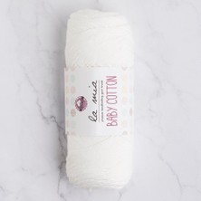 Lowell Home La Mia Baby Cotton Beyaz El Örgü Ipi - L001 - 33628 LWL-47U89