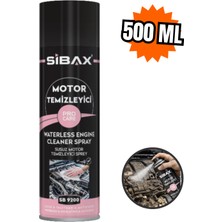 Sibax Oto Motor Temizleme Spreyi 500 ml | Susuz Motor Temizleyici Sprey | Köpürmeyen Formül SB9200