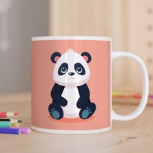 Asilmeydan Oturan Mutsuz Panda Çocuklara Özel Hediyelik Kupa Bardak