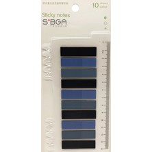 Sibga Tasarım Şeffaf Renkli Postit Post-It Post It. Kitap Ayracı Ayraç Plastik Postit Sticker Not Kağıdı