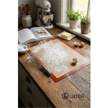 Lumisa Home LS-4001 Profesyonel Yanmaz Yapışmazfırın Matı (Silpat) - Yıkanabilir Hamur Açma ve Pişirme Altlığı