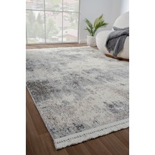 Konfor Bastia 1275 Krem Gri Yumuşak Örgü Modern Dokuma Bukle Halı120x180
