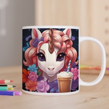 Asilmeydan Sıcak Çikolata İçen Ponny Baskılı Hediyelik Hediyelik Kupa Bardak