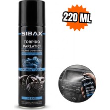 Sibax Torpido Parlatıcı Sprey 220 ml Kalıcı Parlaklık & Okyanus Ferahlığı Torpido Temizleyici Sprey