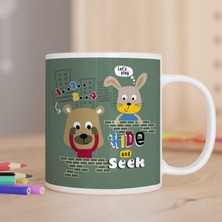 Asilmeydan Tavşan Ve Ayı Baskılı Hediyelik Kupa bardak