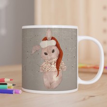 Asilmeydan Pijamalı Sevimli Tavşan Bhediyelik Kupa Bardak