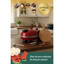 Dr.maya | Lezzet Usta Seti Ürün Grubu - 5 Parça | Pro Plus Taş Fırın Makinesi + Mutfak Gereçleri