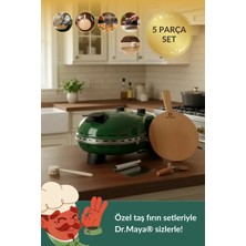 Dr.maya | Lezzet Usta Seti Ürün Grubu - 5 Parça | Pro Plus Taş Fırın Makinesi + Mutfak Gereçleri