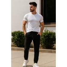 Rich Erkek Slim Fit Modern Kesim Jogger Eşofman Altı - Şık ve Spor Bağcıklı Pantolon