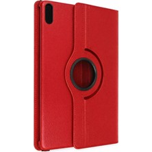 Huawei Matepad 11 10.9 360 Tablet Deri Kılıf - Kırmızı