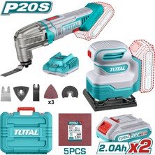 Total Lı-Ion Akülü Set - TMLI2022 Çok Amaçlı Kesici & TSHSLI2014 Titreşimli Zımpara TCKLI20276E