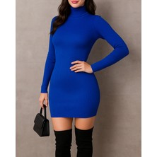 Alpaco Balıkçı Yaka Triko Elbise