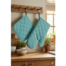 Miabella Home Fırın Eldiveni Fırın Tutacağı Premium Isı Geçirmez Mutfak Eldiveni Tutacak Isıya Dayanıklı Eldiven