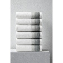 Anılsan 6'lı Selina Koyu Yeşil El Havlusu - 50x100 Cm, 235 Gr, %100 Pamuk, Spa Ve Otel Havlusu