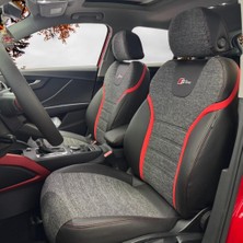 K-Design Audı Q2 Araca Özel Oto Koltuk Kılıfı - Keten ve 1.kalite Deri