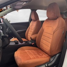 K-Design Nissan Qashqai Araca Özel Oto Koltuk Kılıfı - Tay Tüyü ve Deri
