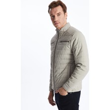 Lc Waikiki Yeni Sezon Standart Kalıp Dik Yaka Erkek Deri Görünümlü Mont