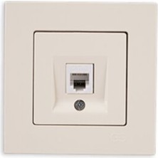 Günsan Eqona Krem Nümeris Telefon Prizi (Çerçevesizdir)