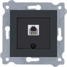 Exen Karel Füme Nümeris Telefon Prizi (Çerçevesizdir) (623K Kablolu)